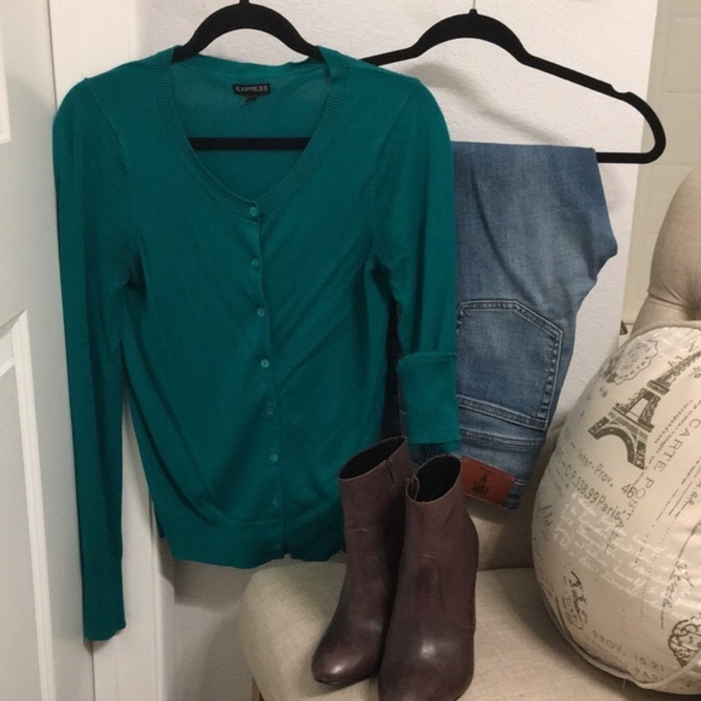 Express Dark Green sweater, Size S